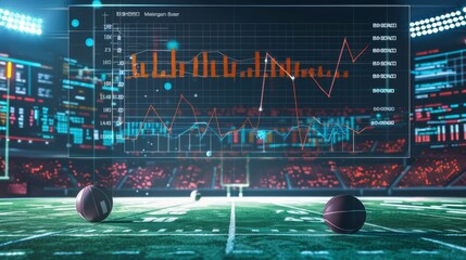 A sports statistics chart showing player performance metrics using bar graphs and achievement benchmarks.