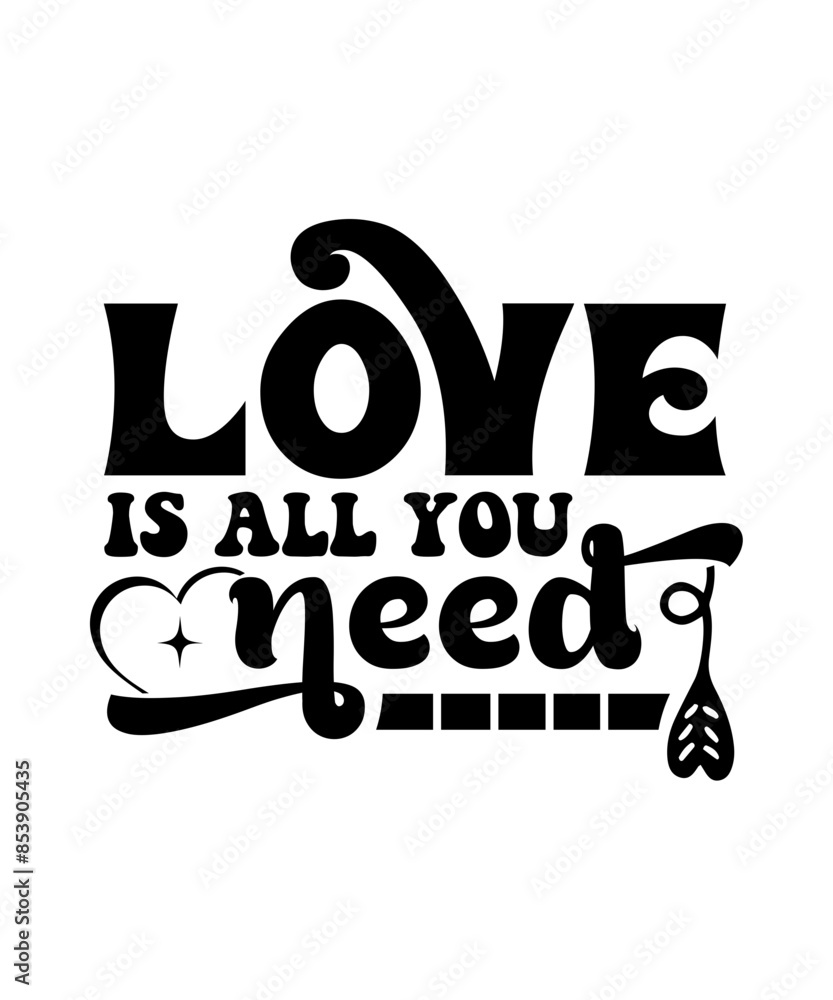 Wall mural love is all you need svg - Wall murals