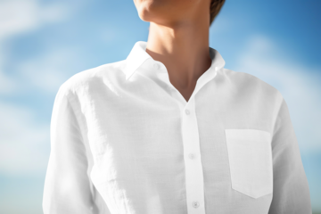 Linen shirt, png transparent mockup