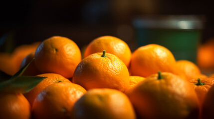 oranges in a market