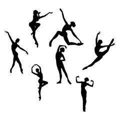 Graceful Ballet Performance in Black