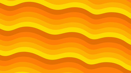abstract orange gradient color background with waves pattern