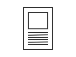 Illustration a vector icon depicting documents, suitable for web and mobile applications, isolated for use in graphic and design.