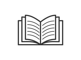 Vector illustration of a library theme icon with book