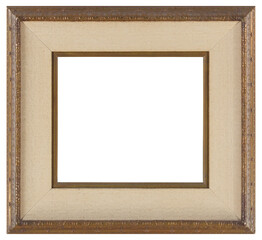 Light simple wooden picture frame in PNG format on a transparent background.