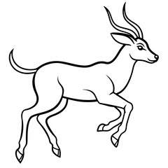 Fototapeta premium Vector illustration of Wild animals cartoons - Coloring book. Happy animal coloring pages