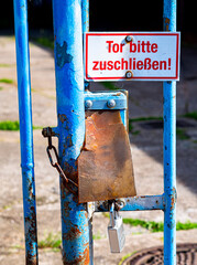 Tor bitte zuschließen!