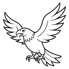 Vector illustration of Wild animals cartoons - Coloring book. Happy animal coloring pages