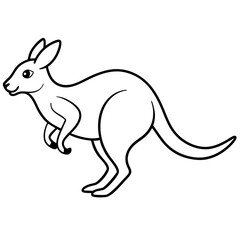 Vector illustration of Wild animals cartoons - Coloring book. Happy animal coloring pages