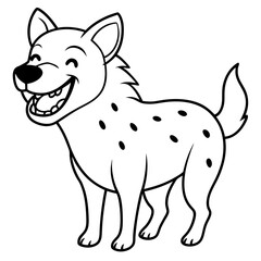 Vector illustration of Wild animals cartoons - Coloring book. Happy animal coloring pages