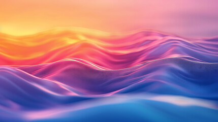 Fototapeta premium Symphony of Vibrant Abstract Curves and Patterns