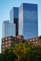 Fototapeta premium High rises in the city from below