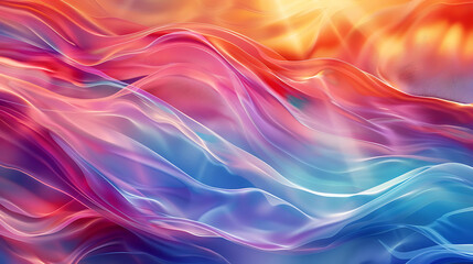 Symphony of Vibrant Abstract Curves and Patterns