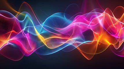 Fototapeta premium Symphony of Vibrant Abstract Curves and Patterns