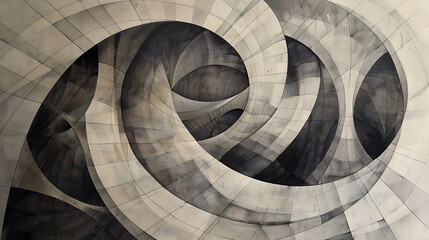 Fototapeta premium Symphony of Vibrant Abstract Curves and Patterns