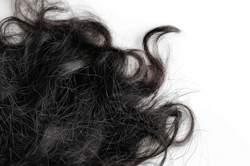 Fototapeta premium A close up of a woman's hair with a lot of volume and texture, perfect for hair salon, hair advertisement