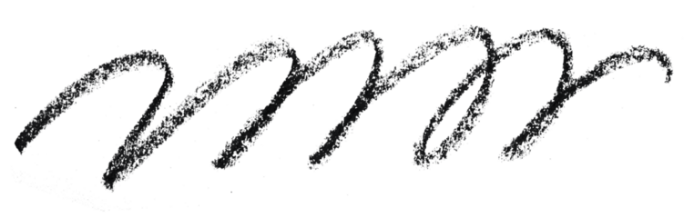 Black pencil strokes isolated on transparent background.