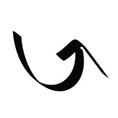 black arrow icon transparent png or isolated on white background. flat style. arrow icon for your web site design, logo, app, UI design.