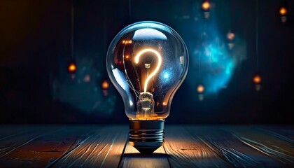 Question mark with bulb concept, concept for assessments, test, exam, quiz, puzzle, knowledge checks backgrounds, concept of help, concept of solution.