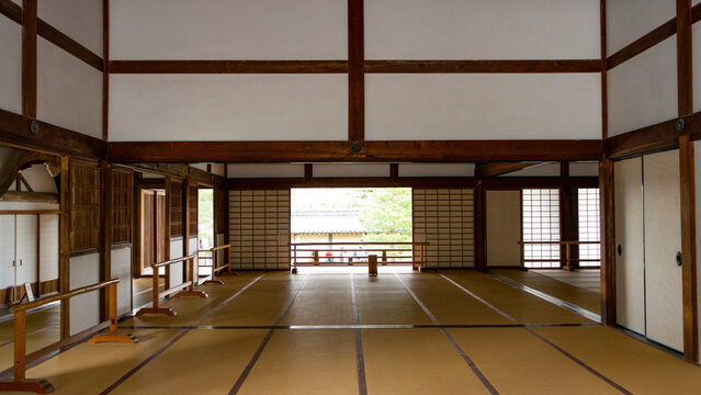 JAPAN, KYOTO &ndash; April 2024:  inside view of the Tenryuji Temple At Arashiyama Kyoto Japan