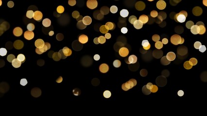 Black background with blurry lights