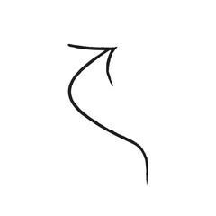 black arrow icon transparent png or isolated on  white background. flat style. arrow icon for your web site design, logo, app, UI design.