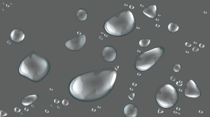 drops of water on a glass