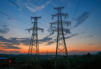 Fototapeta premium Transmission line tower