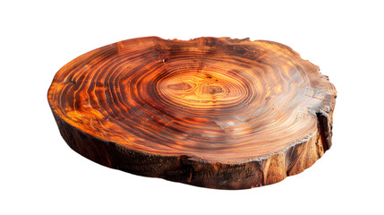 dark brown log that is suitable for making cutting boards used for cooking,cutout on transparent backgrounds.