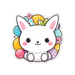 Cute Kawaii Cat Stickers Clipart