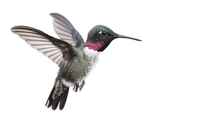 Naklejka premium hummingbird flying isolated against transparent background