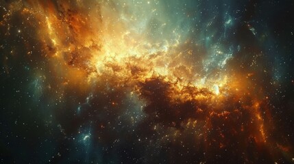 Fototapeta premium abstraction of solar system galaxy, star and planet.