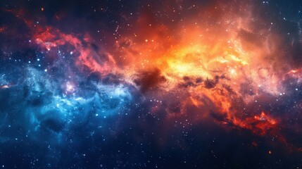 Fototapeta premium abstraction of solar system galaxy, star and planet.