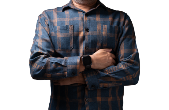 The handsome businessman, dressed in stylish clothes, wore a fashionable shirt that perfectly complemented his sophisticated lifestyle.