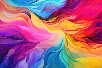 Obraz premium Fluid background. Colored modern canvas with swirls rainbow colors.