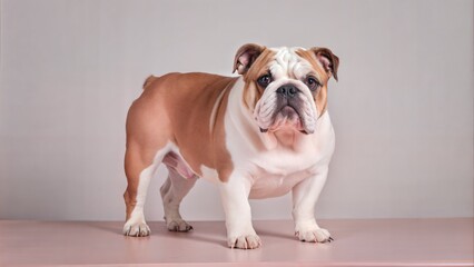 Fototapeta premium Bulldog isolated on white background