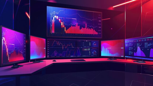 A Grf@ do trader profissional. Monitores multiplos, graficos e dados. AIG535