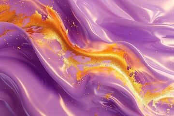 seamless pattern flat illustration style, world map 3D violet with gold liquid background, fluid splash, swirl on bright. Luxury golden flow. luxus gold background dynamic flow wave 3d