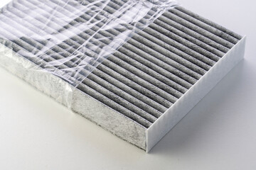 New Car Cabin Air Filter, on white background.