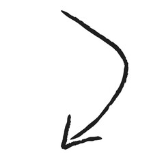 black arrow icon transparent png or isolated on  white background. flat style. arrow icon for your web site design, logo, app, UI design.