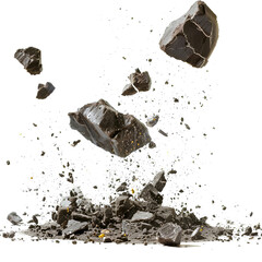 broken splash isolated