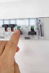 Adjusting Circuit Breaker in Electrical Panel