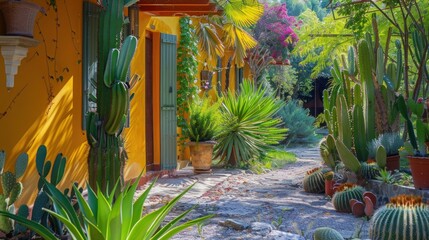 The cactus is very beautiful.