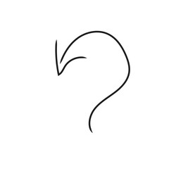 black arrow icon transparent png or isolated on  white background. flat style. arrow icon for your web site design, logo, app, UI design.