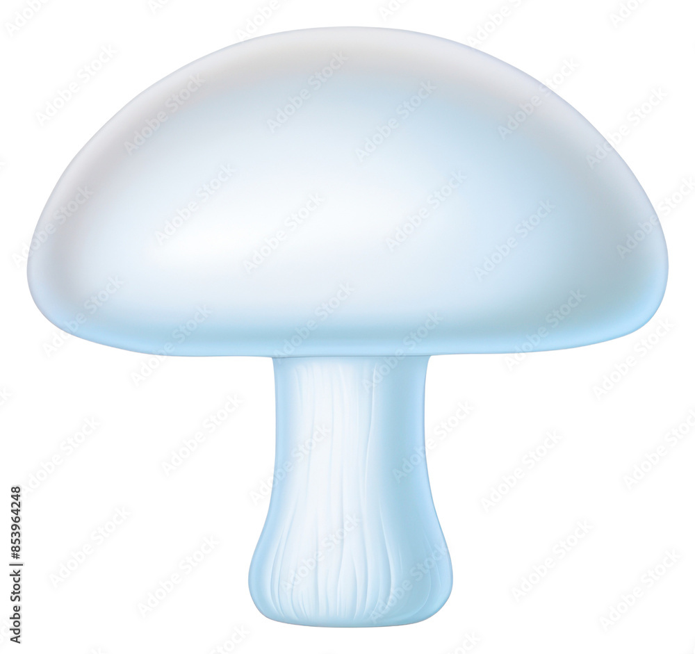 Sticker PNG  Surrealistic painting of mushroom fungus agaric white background