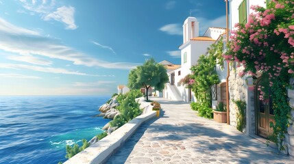 Mediterranean house by the sea