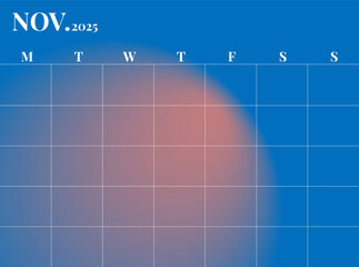 Stay organized in 2025 with this November month planner. Featuring a trendy gradient design, office essential is perfect for scheduling and goal setting, keeping you on top of tasks all year long