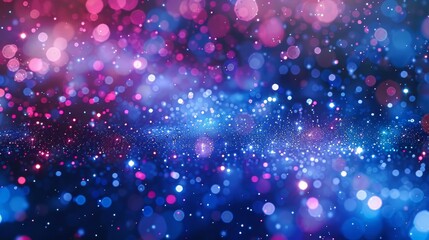 Fototapeta premium Blue And Pink Bokeh Lights Background