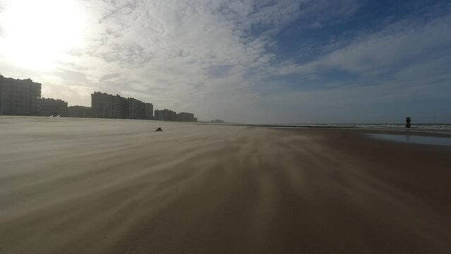 Belgium in January - windy weather