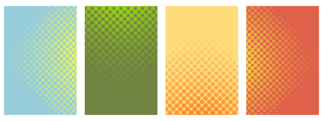 Vector Abstract Half-Tone Backgrounds